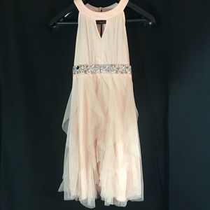 Girls Pink Glitter Rhinestone Dress Emerald Sundae